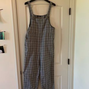 Plaid Overalls
